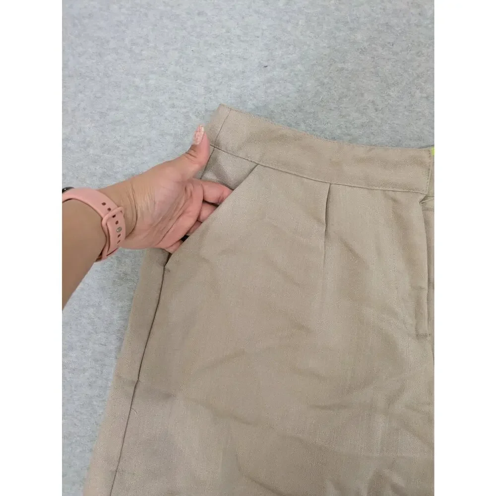 Gibson Latimer Shorts Women's Size 12 Khaki Brown‎ Casual Solid Shorts